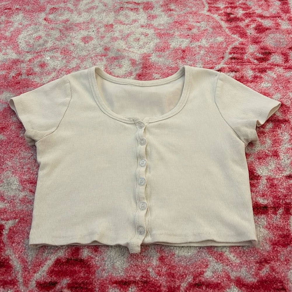 White brandy melville top only worn a few times s/xs